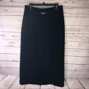 LAST CHANCE Briggs Midi Skirt front buckle 1X